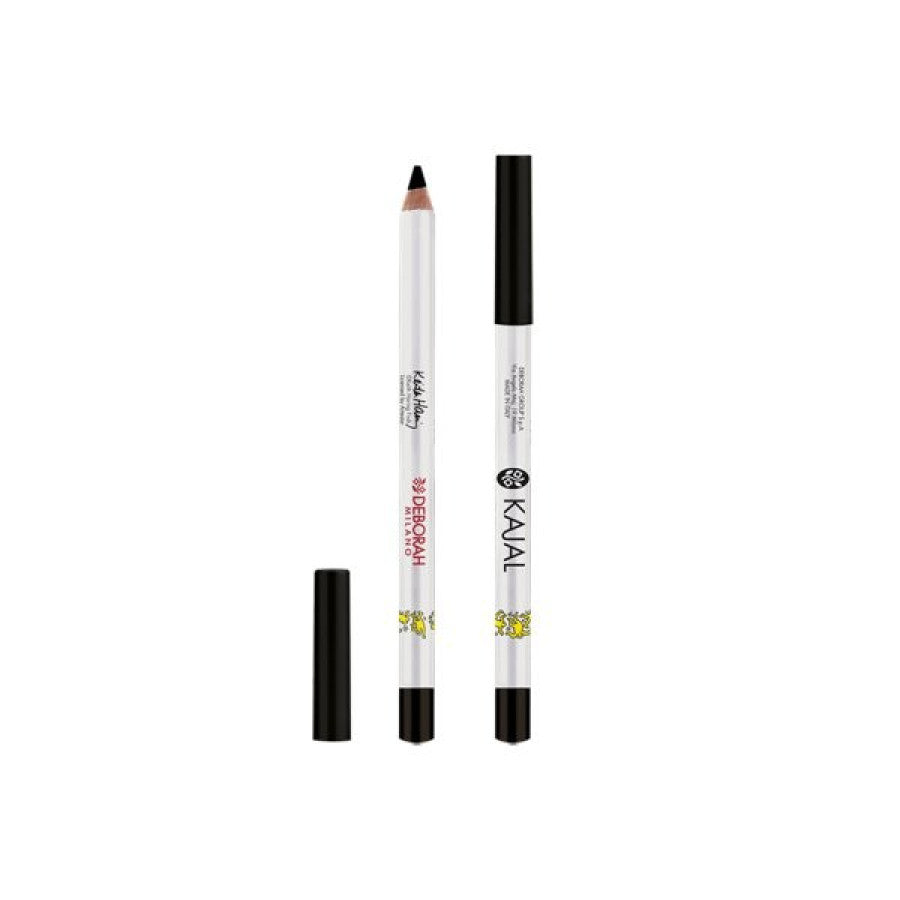 Deborah, Deborah, Precizie, Tus de linie colorat, Fard de ochi & Creion kajal 2-în-1, Negru, 1.5 g